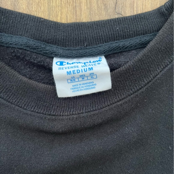 Champion Reverse Weave Oversized Logo Crew Neck Sweatshirt - Mens M - Picture 3 of 3